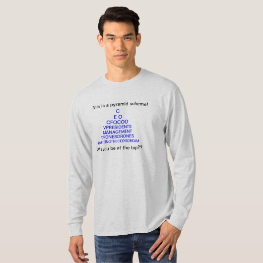 Het Real Pyramide Scheme T-shirt (Voorkant volledig)