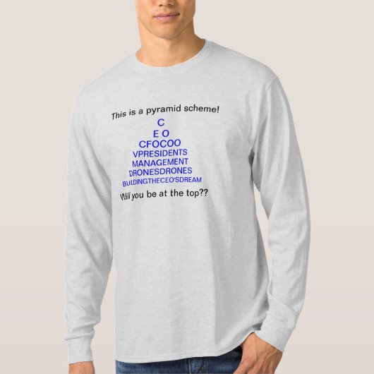 Het Real Pyramide Scheme T-shirt (Voorkant)