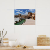 Het Real Spain- Plaza de Sevilla- Sevilla Poster (Keuken)