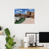 Het Real Spain- Plaza de Sevilla- Sevilla Poster (Thuiskantoor)