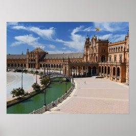 Het Real Spain- Plaza de Sevilla- Sevilla Poster