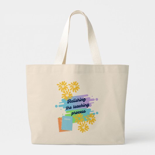 Het realiseren van het leerproces grote tote bag (Achterkant)