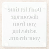 Het realiseren van uw droomglas Onderzetter (Achterkant)