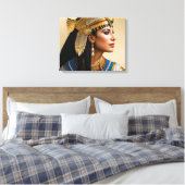 "Het Realisme van Cleopatra VII: een portret" Canvas Afdruk (Insitu (Slaapkamer))