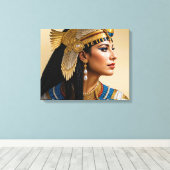 "Het Realisme van Cleopatra VII: een portret" Canvas Afdruk (Insitu (Houten vloer))