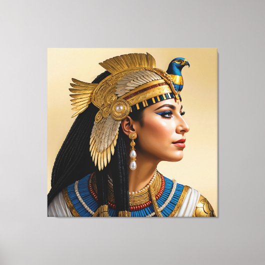 "Het Realisme van Cleopatra VII: een portret" Canvas Afdruk (Voorkant)