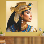 "Het Realisme van Cleopatra VII: een portret" Canvas Afdruk (Insitu (Woonkamer))