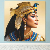 "Het Realisme van Cleopatra VII: een portret" Canvas Afdruk (Insitu (Houten vloer))