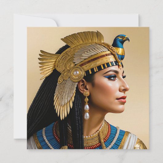 "Het Realisme van Cleopatra VII: een portret" Feestdagenkaart (Voorkant)