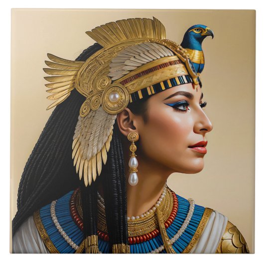 "Het Realisme van Cleopatra VII: een portret" Tegeltje (Voorkant)