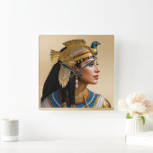 "Het Realisme van Cleopatra VII: een portret" Vierkante Klok (Huis)