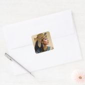 "Het Realisme van Cleopatra VII: een portret" Vierkante Sticker (Envelop)