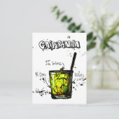 Het Recept Caipirinia van de cocktail Briefkaart (Staand voorkant)