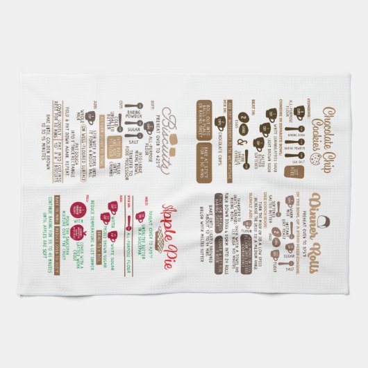 Het recept van de behandeling theedoek (Horizontaal)