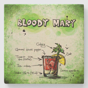 Het Recept van de Drank van de bloody mary Stenen Onderzetter