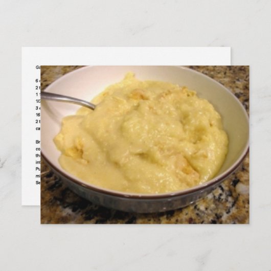 Het Recept van de Grutten van het knoflook en van Briefkaart (Voorkant / Achterkant)