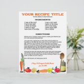 het recept van het recept van groente - en fruitgr (Staand voorkant)