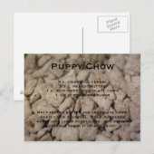 Het Recept van het Voer van het puppy Briefkaart (Voorkant / Achterkant)