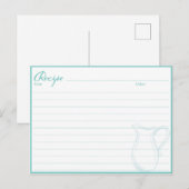 Het recept voor cadeaubonnen voor het huishouden,  briefkaart (Voorkant / Achterkant)