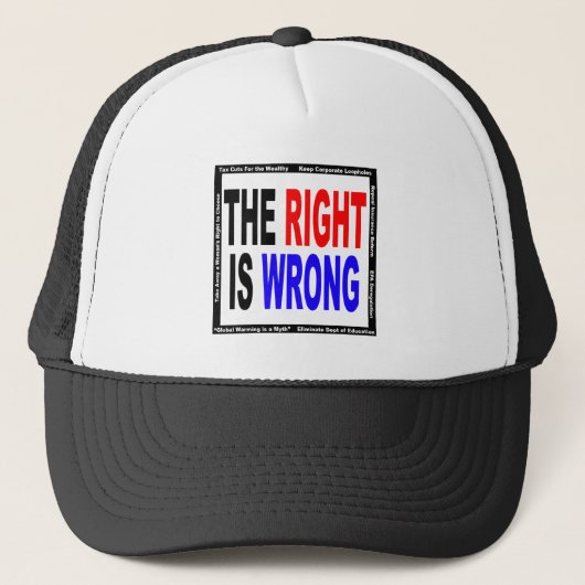 Het recht is Verkeerd Trucker Pet (Voorkant)