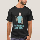 Het recht op Beer Arms Funny 2nd Amendment Pun T-shirt (Voorkant)
