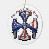 Het recht op Beer Keramisch Ornament (Links)