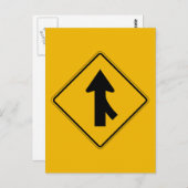 Het Recht van de fusie, het Teken van de Waarschuw Briefkaart (Voorkant / Achterkant)