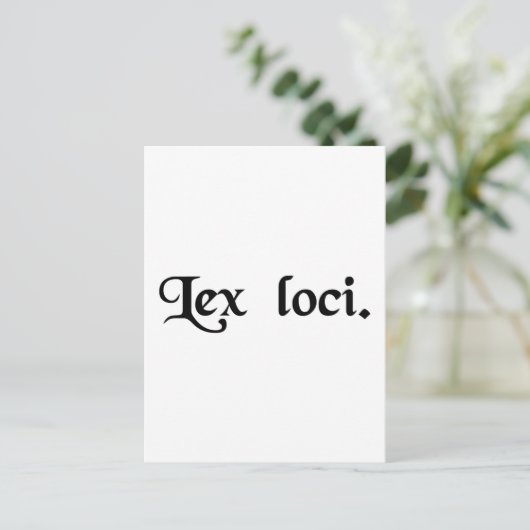 Het recht van de plaats. briefkaart (Staand voorkant)