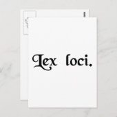 Het recht van de plaats. briefkaart (Voorkant / Achterkant)