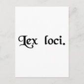 Het recht van de plaats. briefkaart (Voorkant)