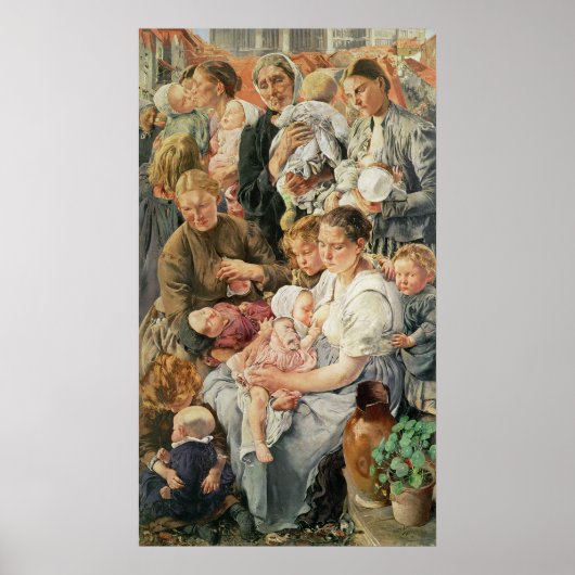 Het rechterdeelvenster Vrouwen uit de leeftijdskla Poster (Voorkant)