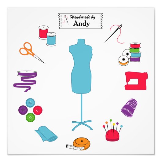 Het rechterlabel naaien aanpassen foto afdruk (Voorkant)