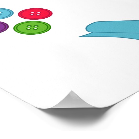 Het rechterlabel naaien aanpassen poster (Hoek)