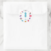 Het rechterlabel naaien aanpassen vierkante sticker (Tas)