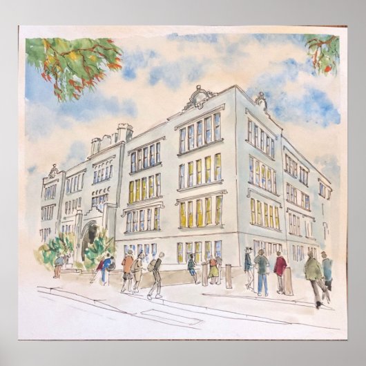 Het rechtsgebouw van de Universiteit van Oklahoma  Poster (Voorkant)