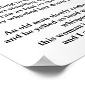 HET RECHTSZAAL GEDICHT POSTER (Hoek)