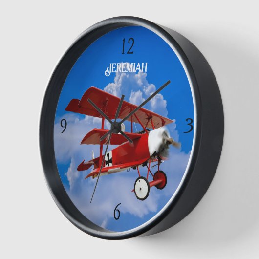 Het "Red Baron" triplane horloge (Hoek)
