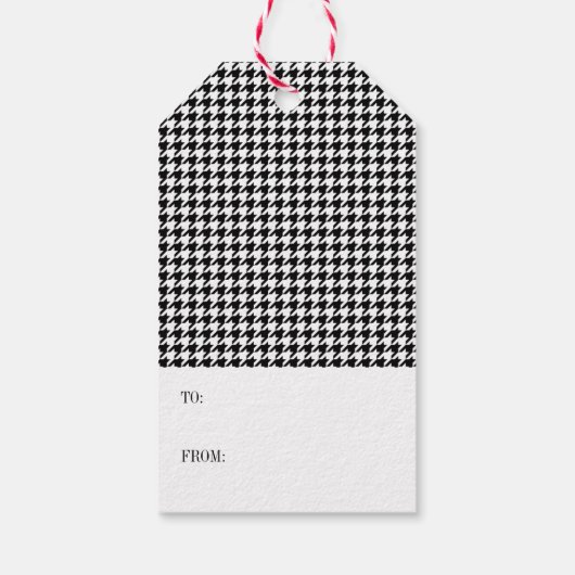 Het Red Holiday-Label met kerstklep Cadeaulabel (Achterkant)