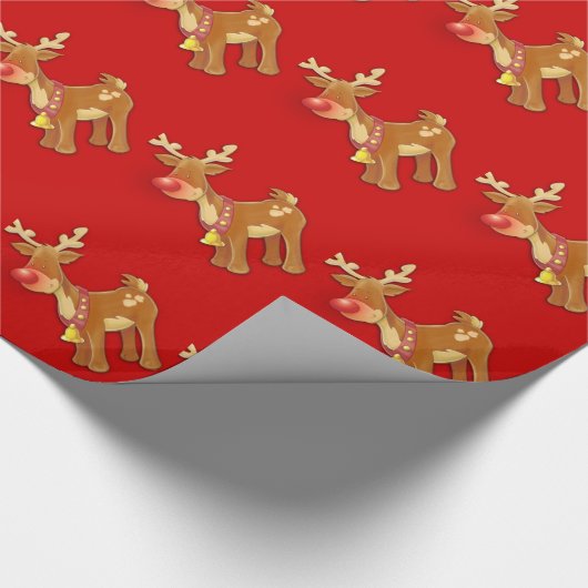 het Red Nosed Reindeer inpakpapier (Hoek)