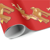 het Red Nosed Reindeer inpakpapier (Rol Hoek)