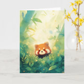 Het Red Panda Bamboo Sanctuary Kaart (Gele Bloem)