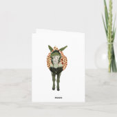 Het Red Rose Monogram Notecard van Mozes Notitiekaartje (Achterkant)