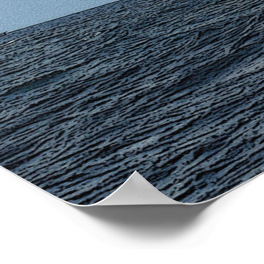 Het Red Tall-schip 36 x 24 poster (Hoek)