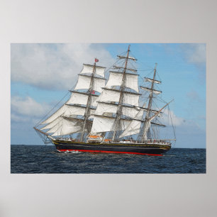 Het Red Tall-schip 36 x 24 poster