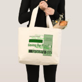 Het redden van de Planet Grocery Bag Grote Tote Bag (Voorkant (product))