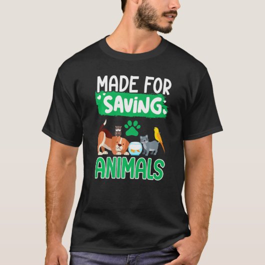 Het redden van dieren is mijn ding. t-shirt (Voorkant)