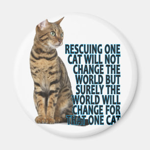 HET REDDEN VAN ÉÉN KAT ZAL DE WERELD NIET VERANDER MAGNEET