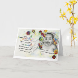 Het redden van God/Pasgeboren, Gevouwen Wenskaart, Kaart