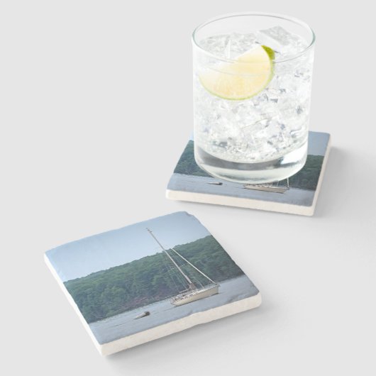 Het reddingsplan stenen onderzetter (Zijkant)