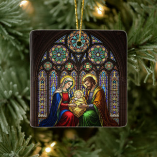 Het Reden voor het Seizoen Kerststal gepersonalise Keramisch Ornament